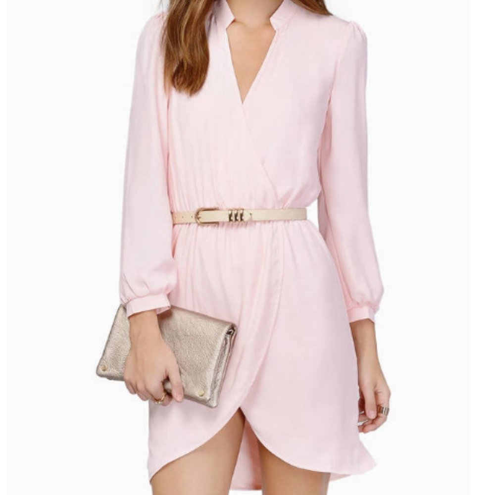 Long Sleeve Wrap Dress